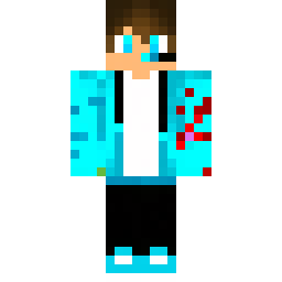 Cyan and Red Wraith Hoodie Gamer Boy — 公开社区作品