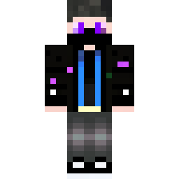 Mysterious Figure in Black Hoodie with Purple Glow — 公开社区作品